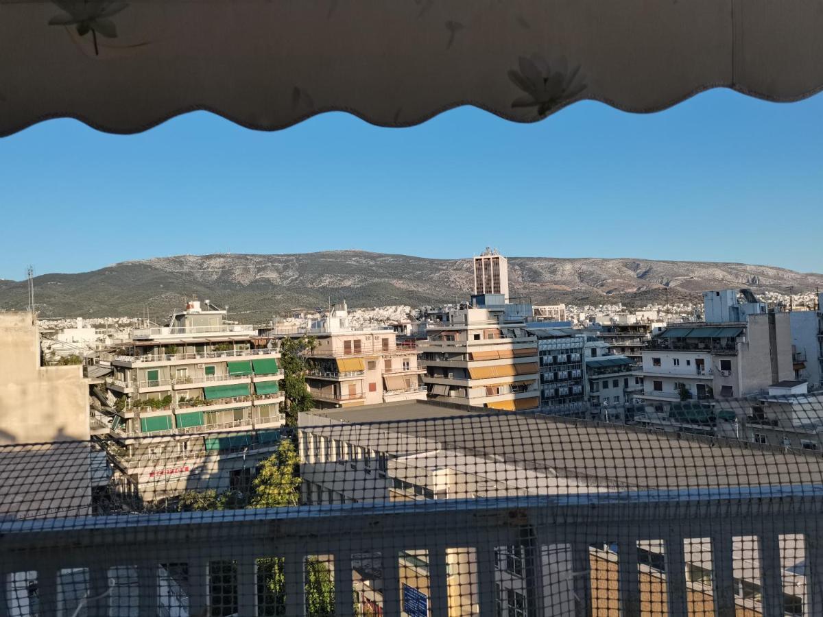 Penthouse Spacious W Super Wifi & Terrace, 2 Min From Metro Athén Kültér fotó